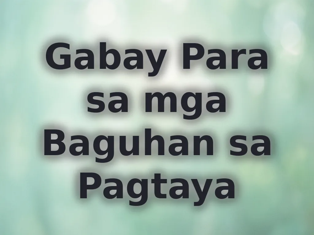 Gabay Para sa mga Baguhan sa Pagtaya